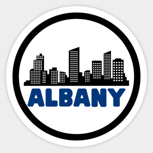 Life Is Better In Albany - Albany Skyline - Albany Tourism - Albany Skyline City Travel & Adventure Lover Sticker